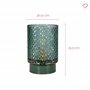 Pauleen 48310 LED Mobile Lampe Modern Glamour minuterie Pile Turquoise Luminaire à Poser, Verre, 0.4 W