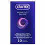 Durex Perfect Glide Lot de 10 préservatifs extra humides avec épaisseur de paroi plus épaisse Idéal pour le sexe anal