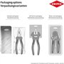 Knipex Pince à dénuder coupante de côté noire atramentisée, avec gaines bi-matière 160 mm 14 22 160