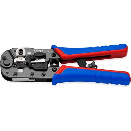 Knipex Pince à sertir pour fiches Western RJ45 brunie