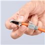 Knipex Pince à sertir pour fiches Western RJ45 brunie, avec gaines bi-matière 191 mm 97 51 13