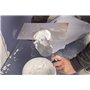 Knauf Spatule de cave pour mélanger le plâtre - Spatule en acier inoxydable avec manche en bois pour couper, travailler la masse