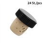 482020E3 Lot de 24 bouchons en liège naturel et plastique pour bouteilles de 0
