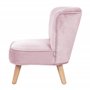 roba Mini Fauteuil Enfant en Velours Lil Sofa - 1 Place - Assise Confortable - Style Scandinave - 48 x 44 cm - Facile à Nettoyer