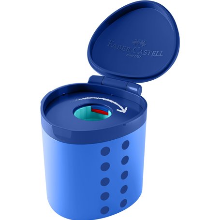 FABER-CASTELL 181790 - Taille-crayon Grippy avec protection de coupe