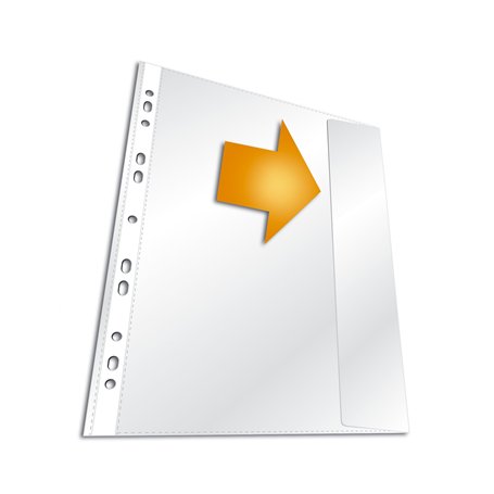 Durable 266419 Sachet de 5 Pochettes transparentes a rabat PP A4