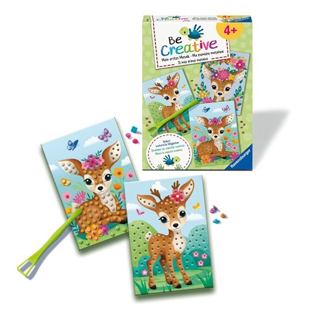 Ravensburger – Be Creative – Mosaïque Junior – Bambi – Création de Tableaux – Loisir créatif – Dès 4 Ans – 25534