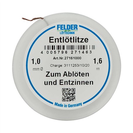 Felder 27161000 Fil à dessouder imbibé de flux 1