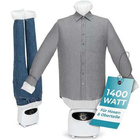 Repasseuse de Chemises Automatique ProfiCare® | Poupée de Repassage avec 1400W de Puissance | Machine à Repasser avec Corps Ball