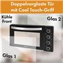Clatronic® Mini-four avec plaques de cuisson et broche tournante | cuisson et rôtissage simultanés | mini-four à convection de 2