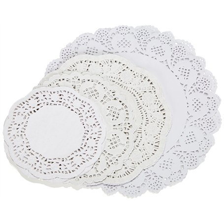 Unbekannt Rayher Hobby 59225102 Lot de 60 Feuilles de Papier Dentelle