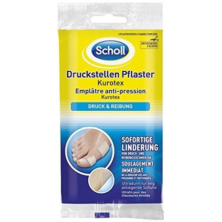Scholl Lot de 5 pansements Kurotex pour points de pression