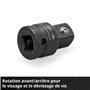 Einhell Visseuse à cliquet sans fil TE-RW 18/60 Li-Solo Power X-Change (18 V, 60 Nm, porte-outil 3/8« , rotation droite/gauche,