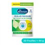 Dr. Beckmann Feuilles Magiques® – Nettoyant WC – Fraîcheur Agrumes x20 feuilles