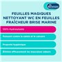 Dr. Beckmann Feuilles Magiques® – Nettoyant WC – Fraîcheur Brise Marine x20 feuilles