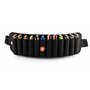 HOHNER Ceinture Flexbelt pour 12 harmonicas MZ91144 Noir en Plastique avec Étui et Sac Banane Noir extensible et lavable