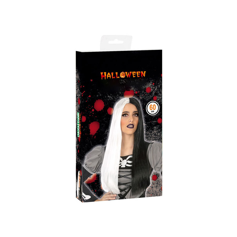 Perruque pour Halloween Bicolore