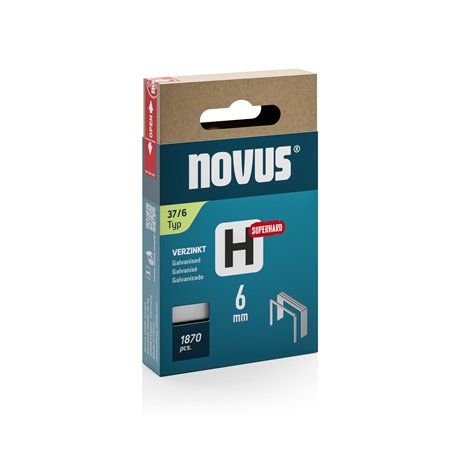 NOVUS TOOLS Agrafes en fil fin 6 mm de type 37 super dure