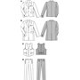 Burda B6871 Patron de Couture Costume et Gilet Homme 19 x 13 cm, 44-60