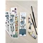 Hahnemühle Watercolour Bookmark Pad Lot de 15 feuilles de marque-page aquarelle 100% coton mat 300 g/m² 5,5 x 20 cm