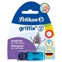 Pelikan griffix Taille-crayon avec bac collecteur Bleu océan 1 pièce