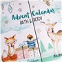 accentra Calendrier de l'Avent Joyeuses Fêtes 2021 pour les filles avec 24 produits de bain, soins du corps et accessoires pour 