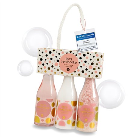 Accentra Coffret cadeau Let's celebrate - Kit de bain avec gel douche