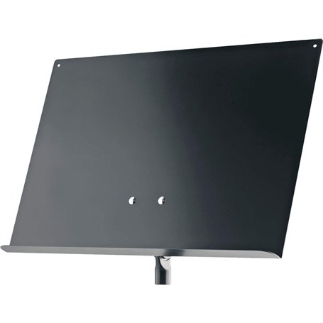 K&M 18805 Support de partitions et de concepts Noir en acier - complément élégant pour support universel - plaque amovible