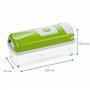 Genius Mandoline Nicer Dicer Smart 14en1 Multifunction Professionelle vert - Coupe-légumes avec Grilles de découpe + Poussoir, R
