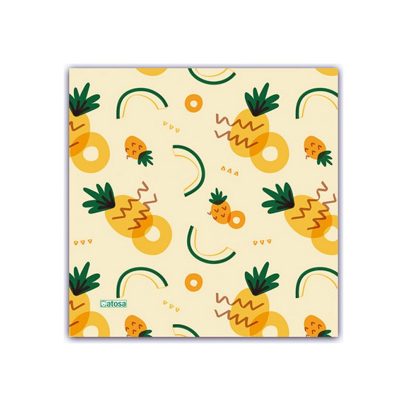 Image secondaire de Masque en tissu hygiénique réutilisable 10-12 Ans Ananas