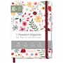 paper&you® Livre de mot de passe A6+ avec onglet A-Z « Wild Flower » pour 320 données d'accès