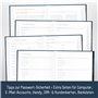 paper&you® Livre de mot de passe A6+ avec onglet A-Z « World Wide » pour 320 données d'accès, gestionnaire de mots de passe peti