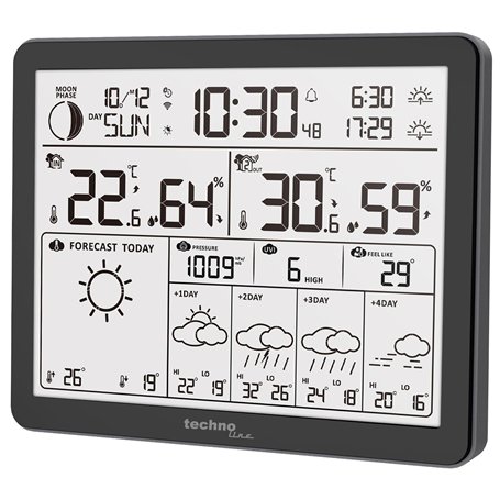 WD3000 - Station météo avec prévisions météorologiques sur 4 jours