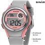 Montre pour fille SINAR XE-64-9 avec écran LCD numérique à quartz 10 bar bracelet silicone sport