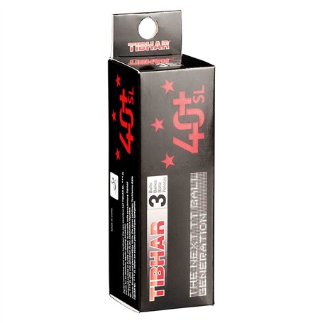 Tibhar 40+ 3 Star 525 Balles de Tennis de Table Blanc