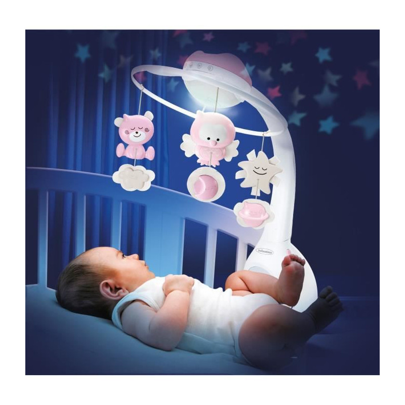 Image secondaire de Infantino Mobile Fille Douce Nuit 3 en 1 Rose