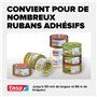 tesa Dérouleur Manuel Classic – Dévidoir Universel pour le Déroulage de Rubans Adhésifs – Support en Métal Robuste – Pour Rubans