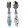 p:os 25212 Frozen La Reine des Neiges Lot de 2 couverts pour enfant avec fourchette et cuillère en acier inoxydable avec poignée