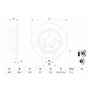 Bosch BD928 Disques de frein - certification ECE-R90-1 jeu de 2 disques
