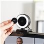 Hama C-850 Pro Webcam PC - Qualité Vidéo QHD 2K 1440p, Microphone Intégré, Cache Lentille, Filetage 1/4, Auto Focus, USB C - Con