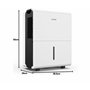 Comfee Déshumidificateur 30L/jour, 4 Modes, Mode Intelligent, Sèche-linge, Minuterie 24H,Grand Réservoir 3L, Drainage Continu, P