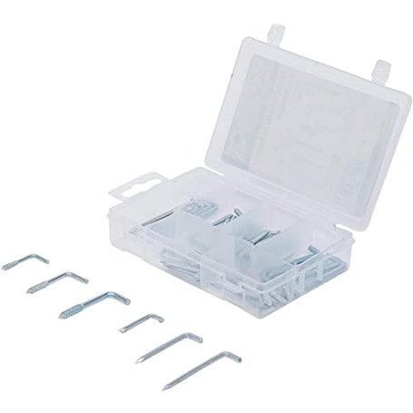 BGS Diy 88164 | Assortiment de crochets à tableau acier | 48 pièces