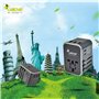 LEICKE Adaptateur Chargeur de Voyage Universel 33.5W pour différents appareils routeurs (US/EU/UK/AU Plus 224 Pays), moniteurs,
