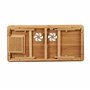 Relaxdays 10022218 Table d’Ordinateur Portable XL Bambou Aération Idéale Régler Hauteur 5 Inclinaisons Tablette Tiroir Nature, H