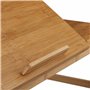 Relaxdays 10022218 Table d’Ordinateur Portable XL Bambou Aération Idéale Régler Hauteur 5 Inclinaisons Tablette Tiroir Nature, H