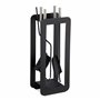 Relaxdays Ensemble serviteur de cheminée 5 pièces acier accessoire pelle balai support tisonnier