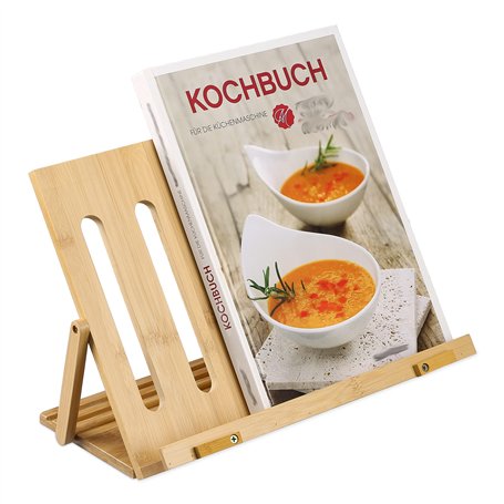 Relaxdays Repose-Livres en Bambou