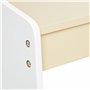 Relaxdays Ensemble de Table et de Chaise pour Enfants, kit pour crèches, Bambins, Couleurs Beige et Blanche