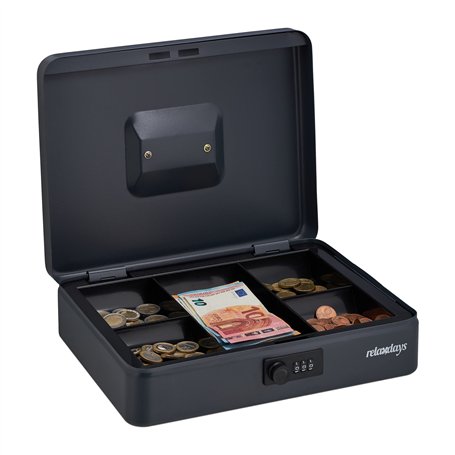 Relaxdays Caisse à Monnaie