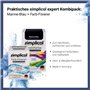 simplicol : Kit Complet Teinture Expert + fixateur : Votre Teinture Express (Paquet 300g + Flacon 90ml) - Bleu Marine